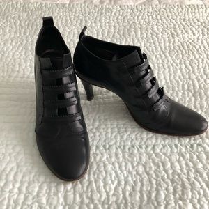 Giorgio Armani black booties size 8